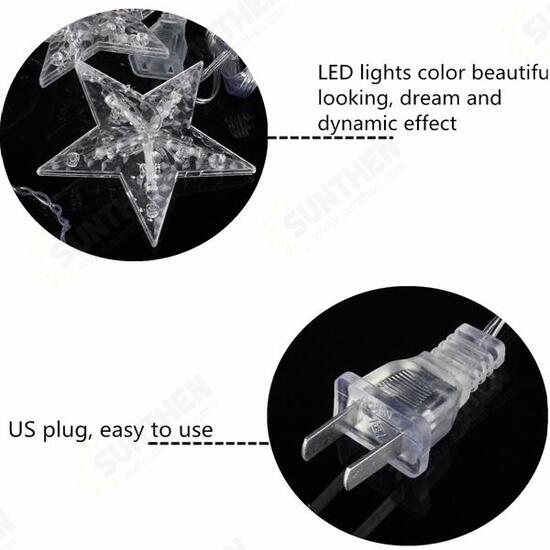 2M 138 LED Christmas Wedding Xmas Party Decor String Fairy Window Wall Star Light 2M 138 LED Christmas Wedding Xmas Party Decor String Fairy Window Wall Star Light