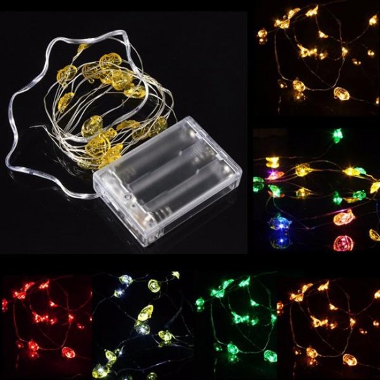 2M 18 LED Battery Powered Santa Claus String Fairy Light For Xmas Party Weddinng Decor Christmas Decorations Clearance Christmas Lights