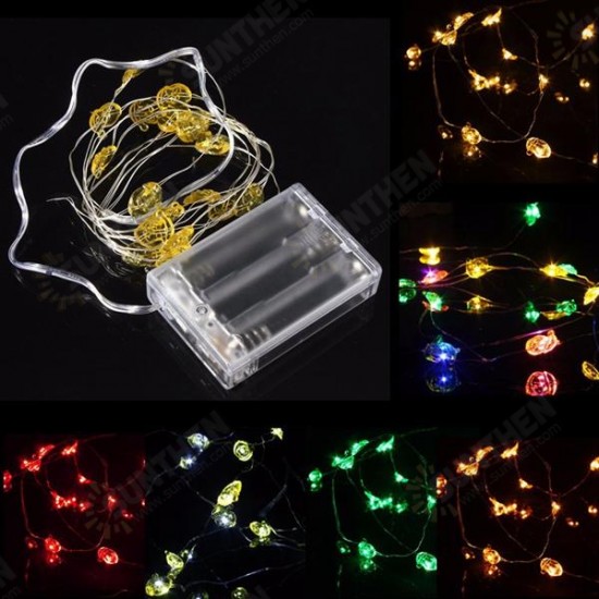 2M 18 LED Battery Powered Santa Claus String Fairy Light For Xmas Party Weddinng Decor Christmas Decorations Clearance Christmas Lights