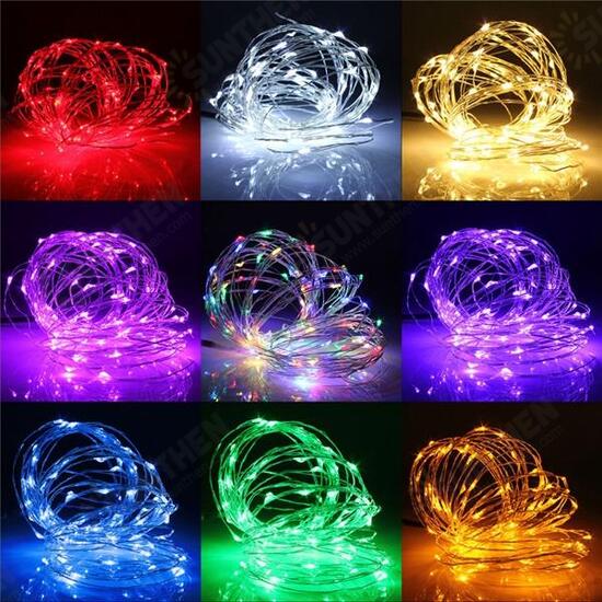 2M 180 LED Copper Wire Christmas Vines String Fairy Light Waterproof DC12V