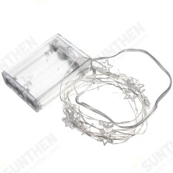 2M 20 LED Battery Powered Star String Fairy Light For Christmas Party Weddinng Decor 2M 20 LED Battery Powered Star String Fairy Light For Christmas Party Weddinng Decor