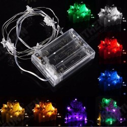 2M 20 LED Battery Powered Star String Fairy Light For Christmas Party Weddinng Decor 2M 20 LED Battery Powered Star String Fairy Light For Christmas Party Weddinng Decor