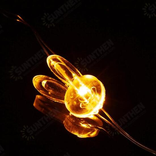 2M 20 LED Rabbit Head Battery Operated Xmas String Fairy Lights Party Wedding Christmas Decor 2M 20 LED Rabbit Head Battery Operated Xmas String Fairy Lights Party Wedding Christmas Decor