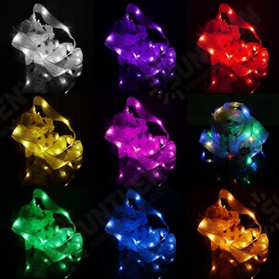 2M 20 LED Ribbon String Fairy Light Battery Powered Party Xmas Wedding Decoration Lamp