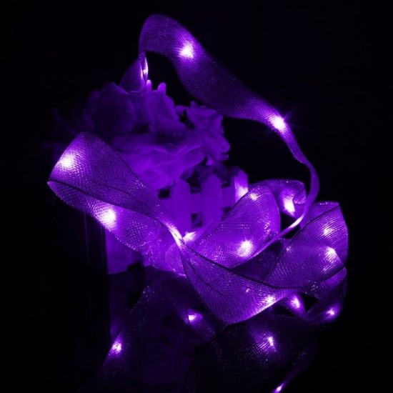 2M 20 LED Ribbon String Fairy Light Battery Powered Party Xmas Wedding Decoration Lamp