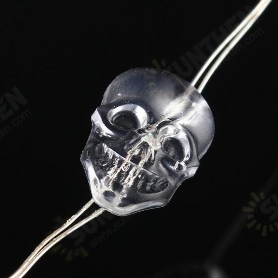 2M 20 LED Skull Style Battery Operated Xmas String Fairy Lights Party Wedding Christmas Decor 2M 20 LED Skull Style Battery Operated Xmas String Fairy Lights Party Wedding Christmas Decor