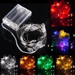 2M 20 LED Skull Style Battery Operated Xmas String Fairy Lights Party Wedding Christmas Decor 2M 20 LED Skull Style Battery Operated Xmas String Fairy Lights Party Wedding Christmas Decor