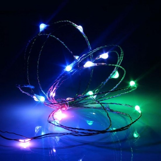 2M 20 LED USB Copper Wire LED String Fairy Light for Christmas Christmas Party Decor