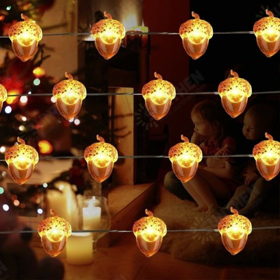 2M 3M 4M Acorn Pine Cones LED String Light Fairy Lamp with Remote Control Patio Yard Garden Christmas Decor 2M 3M 4M Acorn Pine Cones LED String Light Fairy Lamp with Remote Control Patio Yard Garden Christmas Decor