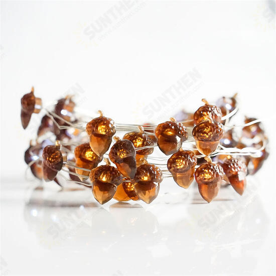 2M 3M 4M Acorn Pine Cones LED String Light Fairy Lamp with Remote Control Patio Yard Garden Christmas Decor 2M 3M 4M Acorn Pine Cones LED String Light Fairy Lamp with Remote Control Patio Yard Garden Christmas Decor
