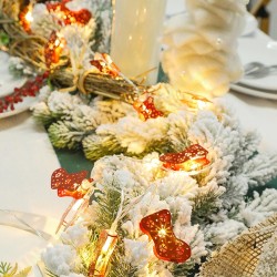 2M 3M Battery Operated Warm White Christmas Sock LED String Light for Holiday Garland Wedding Party 2M 3M Battery Operated Warm White Christmas Sock LED String Light for Holiday Garland Wedding Party