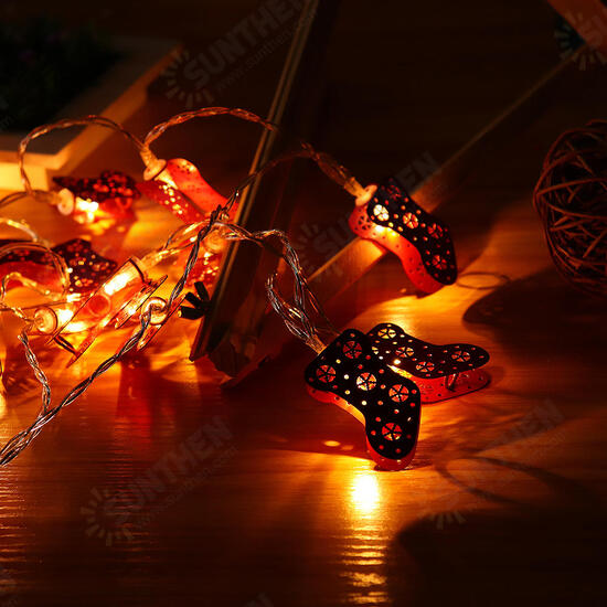 2M 3M Battery Operated Warm White Christmas Sock LED String Light for Holiday Garland Wedding Party