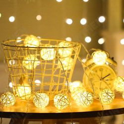 2M Battery Powered Sepak Takraw Warm White 20LED Fairy String Light Christmas Party Holiday Decor 2M Battery Powered Sepak Takraw Warm White 20LED Fairy String Light Christmas Party Holiday Decor