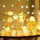 2M Battery Powered Sepak Takraw Warm White 20LED Fairy String Light Christmas Party Holiday Decor