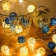 2M Battery Powered Sepak Takraw Warm White 20LED Fairy String Light Christmas Party Holiday Decor