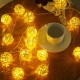 2M Battery Powered Sepak Takraw Warm White 20LED Fairy String Light Christmas Party Holiday Decor