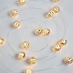 2M Battery Powered Warm White 20LED Pumpkin Bulbs String Fairy Light for Party Wedding Holiday 2M Battery Powered Warm White 20LED Pumpkin Bulbs String Fairy Light for Party Wedding Holiday