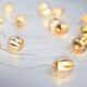 2M Battery Powered Warm White 20LED Pumpkin Bulbs String Fairy Light for Party Wedding Holiday