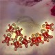 2M Battery Supply Red Snowman Shape Christmas Tree Party Holiday 10 LED String Light Indoor Lamp 2M Battery Supply Red Snowman Shape Christmas Tree Party Holiday 10 LED String Light Indoor Lamp