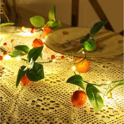 2M LED Light String Artificial Orange Rattan Sunflower Green Vines Battery Powered Copper Wire Lamp Ins Room Decoration 2M LED Light String Artificial Orange Rattan Sunflower Green Vines Battery Powered Copper Wire Lamp Ins Room Decoration