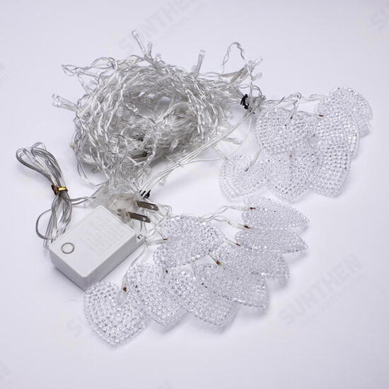 2M White 16 Hearts 104 LED String Fairy HoliDay Lights For Party Xmas 2M White 16 Hearts 104 LED String Fairy HoliDay Lights For Party Xmas