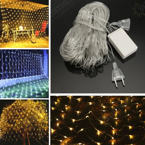 2M*3M 3M*3M Waterproof Mesh Net LED Fairy String Light For Wedding Christmas EU Plug