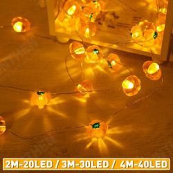 2M/3M/4M LED Pumpkin String Light 8 Modes Waterproof Outdoor Party Holiday Fairy Lamp for Garden Home Decor 2M/3M/4M LED Pumpkin String Light 8 Modes Waterproof Outdoor Party Holiday Fairy Lamp for Garden Home Decor