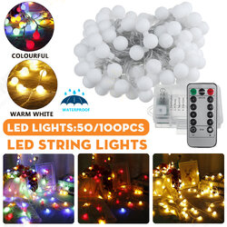2M/5M/10M Battery Powered LED String Light 8 Modes Globe Bulb Ball Fairy Lamp For Patio Outdoor Garden Christmas Party Decor 2M/5M/10M Battery Powered LED String Light 8 Modes Globe Bulb Ball Fairy Lamp For Patio Outdoor Garden Christmas Party Decor