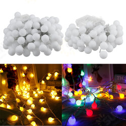 2M/5M/10M Battery Powered LED String Light 8 Modes Globe Bulb Ball Fairy Lamp For Patio Outdoor Garden Christmas Party Decor 2M/5M/10M Battery Powered LED String Light 8 Modes Globe Bulb Ball Fairy Lamp For Patio Outdoor Garden Christmas Party Decor
