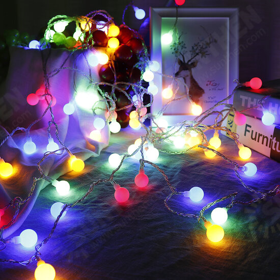 2M/5M/10M Battery Powered LED String Light 8 Modes Globe Bulb Ball Fairy Lamp For Patio Outdoor Garden Christmas Party Decor 2M/5M/10M Battery Powered LED String Light 8 Modes Globe Bulb Ball Fairy Lamp For Patio Outdoor Garden Christmas Party Decor
