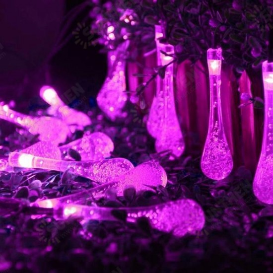 30 LED Battery Powered Raindrop Fairy String Light Outdoor Xmas Wedding Garden Party Decor 30 LED Battery Powered Raindrop Fairy String Light Outdoor Xmas Wedding Garden Party Decor