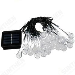 30 LED Solar Powered Raindrop Fairy String Light Outdoor Xmas Wedding Garden Party Decor 30 LED Solar Powered Raindrop Fairy String Light Outdoor Xmas Wedding Garden Party Decor
