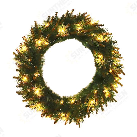 30/50CM LED Light Green Wreath Door Wall Hanging Christmas Wedding Home DIY Decor 30/50CM LED Light Green Wreath Door Wall Hanging Christmas Wedding Home DIY Decor