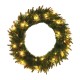 30/50CM LED Light Green Wreath Door Wall Hanging Christmas Wedding Home DIY Decor