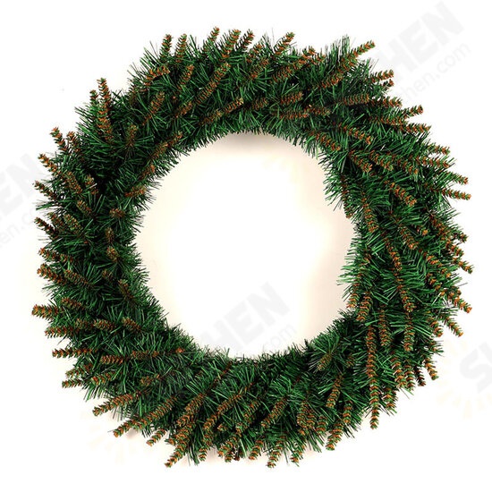 30/50CM LED Light Green Wreath Door Wall Hanging Christmas Wedding Home DIY Decor