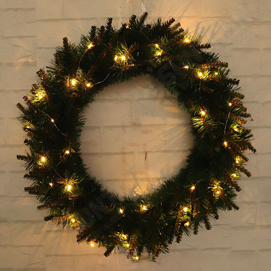 30/50CM LED Light Green Wreath Door Wall Hanging Christmas Wedding Home DIY Decor 30/50CM LED Light Green Wreath Door Wall Hanging Christmas Wedding Home DIY Decor