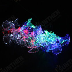 30LED Colorful Solar Petunia Flower String Light Christmas Decorative 30LED Colorful Solar Petunia Flower String Light Christmas Decorative