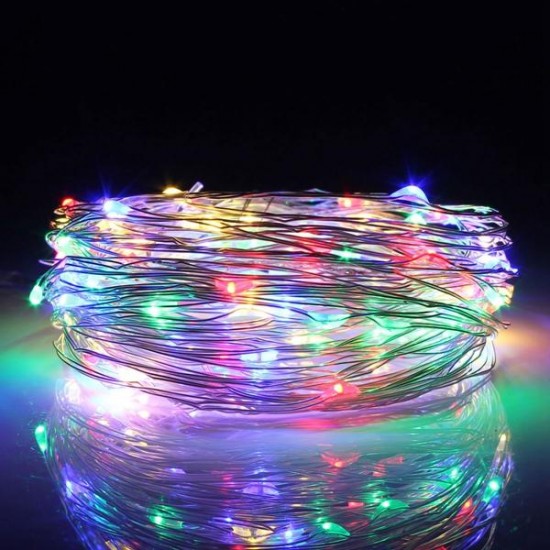 30M LED Silver Wire Fairy String Light Christmas Xmas Wedding Party Lamp 12V