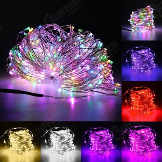 30M LED Silver Wire Fairy String Light Christmas Xmas Wedding Party Lamp 12V