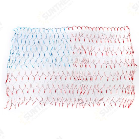 30V 420LEDs American Flag Net Lamp Outdoor Waterproof String Light Yard Home Holiday Decoration US Plug