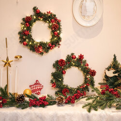 30cm Diameter Christmas Wreath Decoration Light Christmas Wreath Garland Battery Box 30cm Diameter Christmas Wreath Decoration Light Christmas Wreath Garland Battery Box