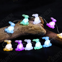 30m 20LED Easter Bunny Shape Lamp Multicolor Festival Atmosphere Indoor Outdoor Home Wall Garden Decor String Lights 30m 20LED Easter Bunny Shape Lamp Multicolor Festival Atmosphere Indoor Outdoor Home Wall Garden Decor String Lights