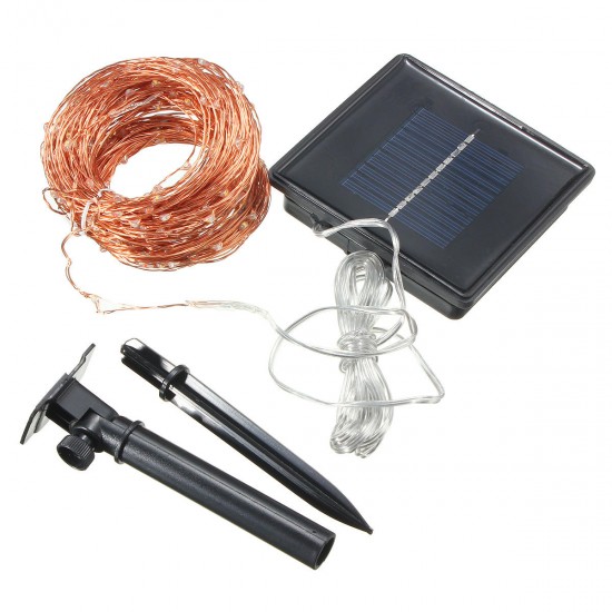 32M Solar Powered LED String Copper Wire Fairy Light Christmas Lamp Waterproof