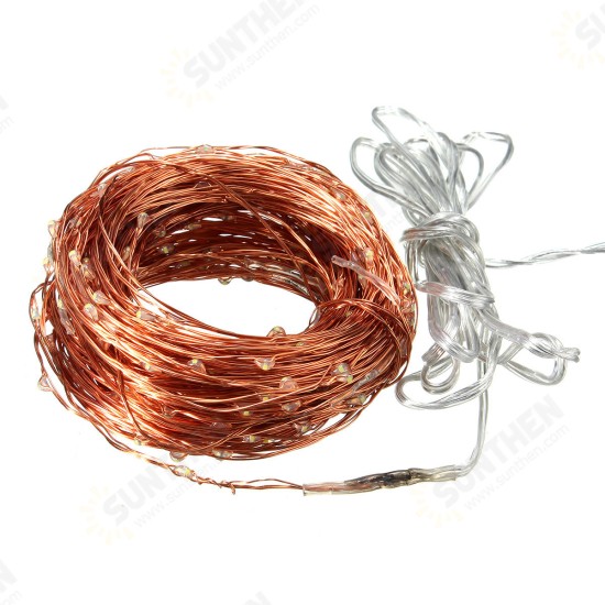 32M Solar Powered LED String Copper Wire Fairy Light Christmas Lamp Waterproof