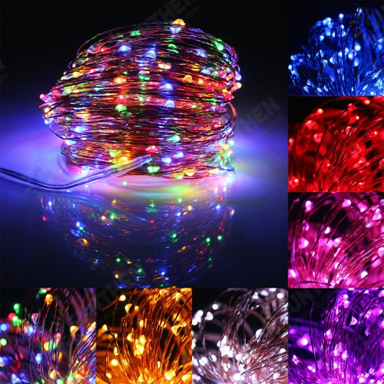 32M Solar Powered LED String Copper Wire Fairy Light Christmas Lamp Waterproof