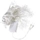 3.5M 100LED Snowflake Ice Curtain String Fairy Lights Xmas Party Wedding Decor 110V