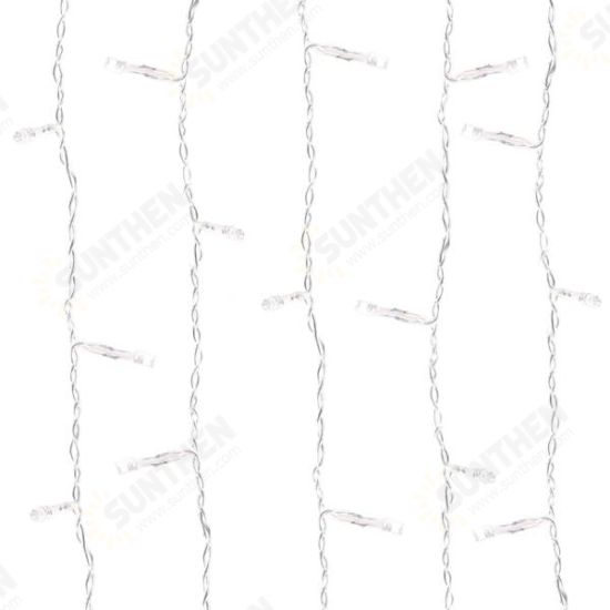 3.5M 100LED Snowflake Ice Curtain String Fairy Lights Xmas Party Wedding Decor 220V 3.5M 100LED Snowflake Ice Curtain String Fairy Lights Xmas Party Wedding Decor 220V