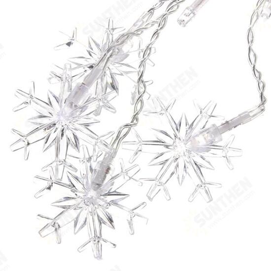 3.5M 100LED Snowflake Ice Curtain String Fairy Lights Xmas Party Wedding Decor 220V 3.5M 100LED Snowflake Ice Curtain String Fairy Lights Xmas Party Wedding Decor 220V
