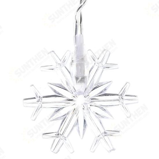 3.5M 100LED Snowflake Ice Curtain String Fairy Lights Xmas Party Wedding Decor 220V 3.5M 100LED Snowflake Ice Curtain String Fairy Lights Xmas Party Wedding Decor 220V