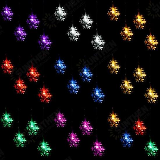 3.5M 100LED Snowflake Ice Curtain String Fairy Lights Xmas Party Wedding Decor 220V 3.5M 100LED Snowflake Ice Curtain String Fairy Lights Xmas Party Wedding Decor 220V